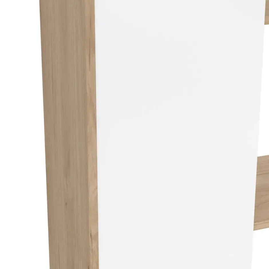 Boekenkast Wit Hoogglans - 89x34x157cm - Maze