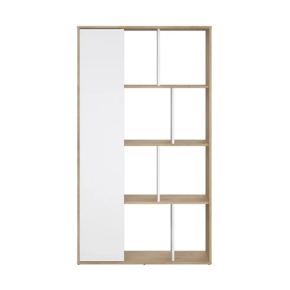 Boekenkast Wit Hoogglans - 89x34x157cm - Maze