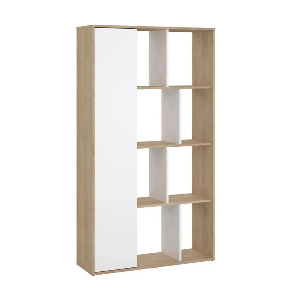 Boekenkast Wit Hoogglans - 89x34x157cm - Maze