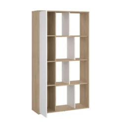 Boekenkast Wit Hoogglans - 89x34x157cm - Maze