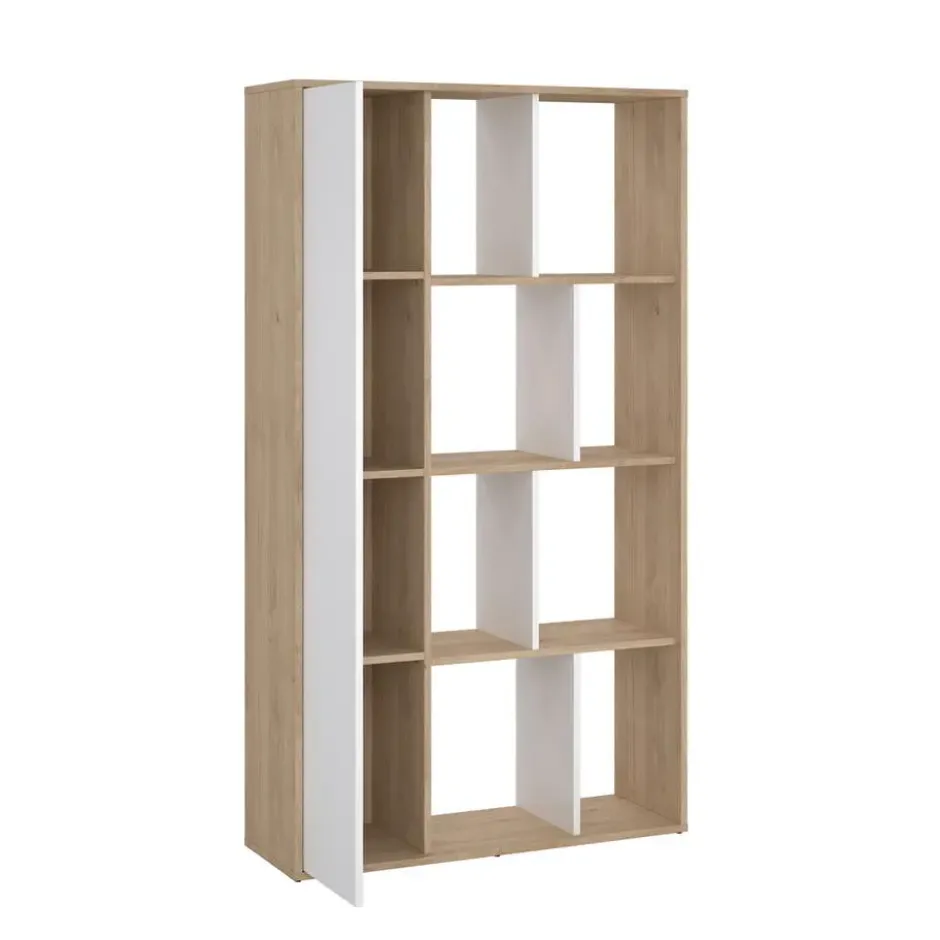 Boekenkast Wit Hoogglans - 89x34x157cm - Maze
