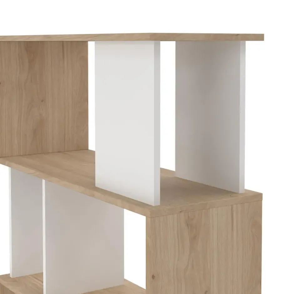 Boekenkast Wit - 80x31x174cm - Maze
