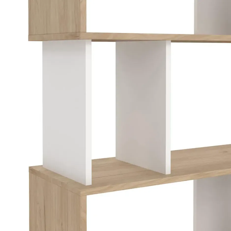 Boekenkast Wit - 80x31x174cm - Maze