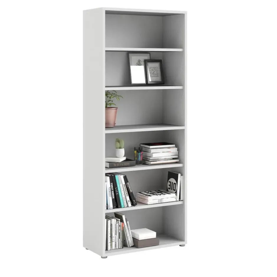 Boekenkast Wit - 90x40x220cm - Prima