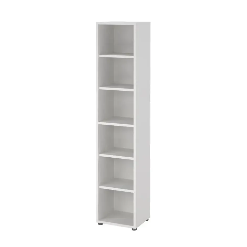 Boekenkast Wit - 50x45x205cm - Prima