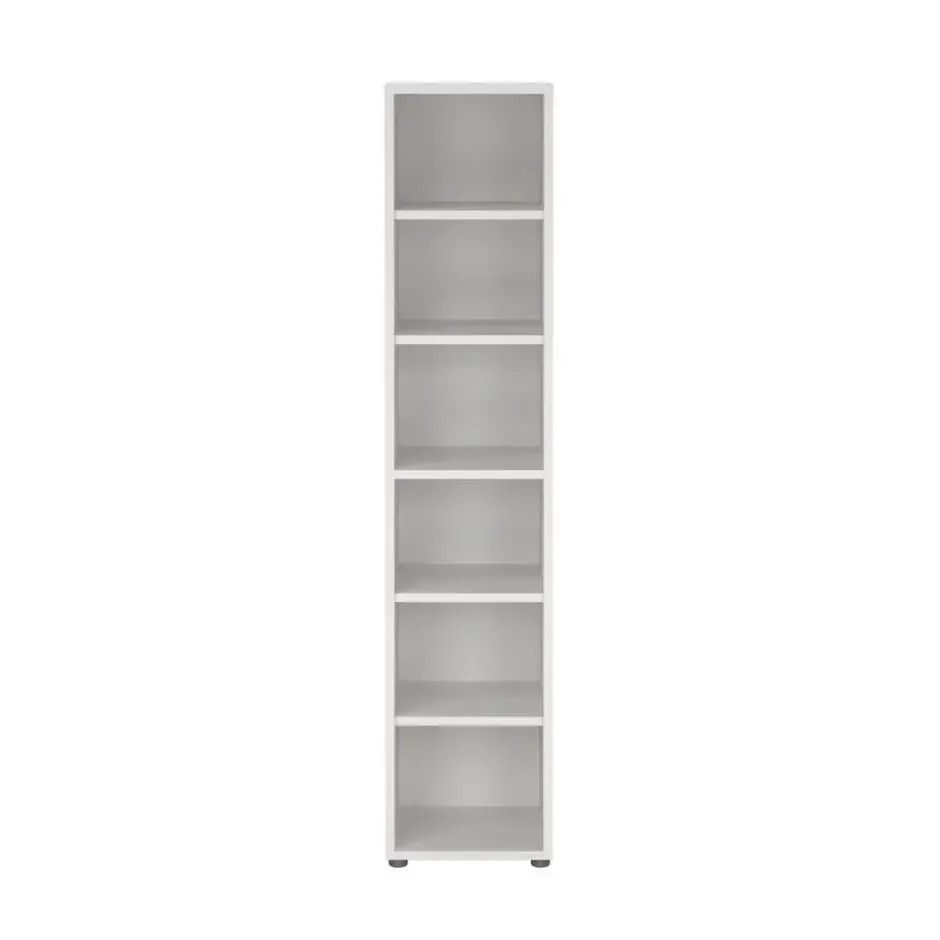 Boekenkast Wit - 50x45x205cm - Prima