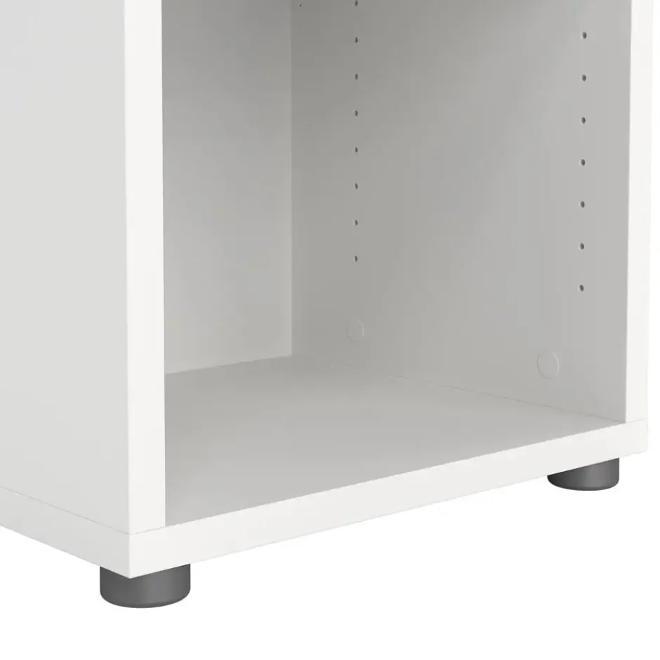 Boekenkast Wit - 50x45x205cm - Prima