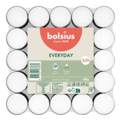 Bolsius Waxinelichtjes - 50x stuks - 3,5 branduren - kaarsjes
