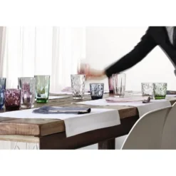 Bormioli Rocco Diamond waterglas - 39 cl - Blauw - Set-6