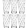 Bormioli Rocco Longdrink glazen - 6x stuks - glas - 370 ml