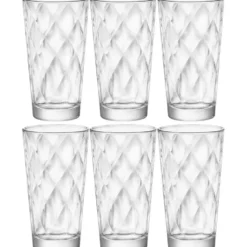 Bormioli Rocco Longdrink glazen - 6x stuks - glas - 370 ml