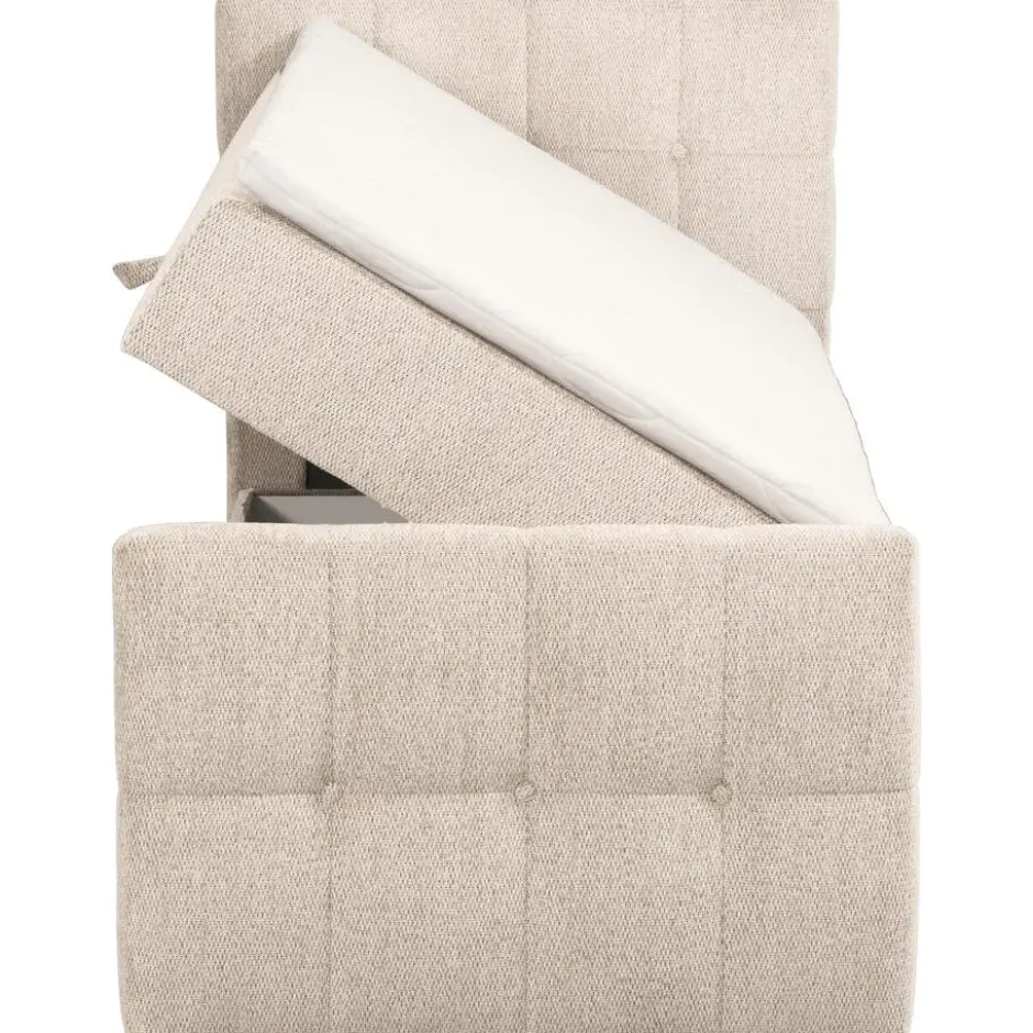 Boxcombinatie met opbergruimte Malmo - ecru - 90x200 cm