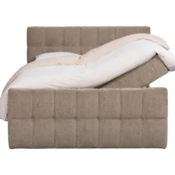 Boxcombinatie met opbergruimte Malmo - taupe - 160x200 cm