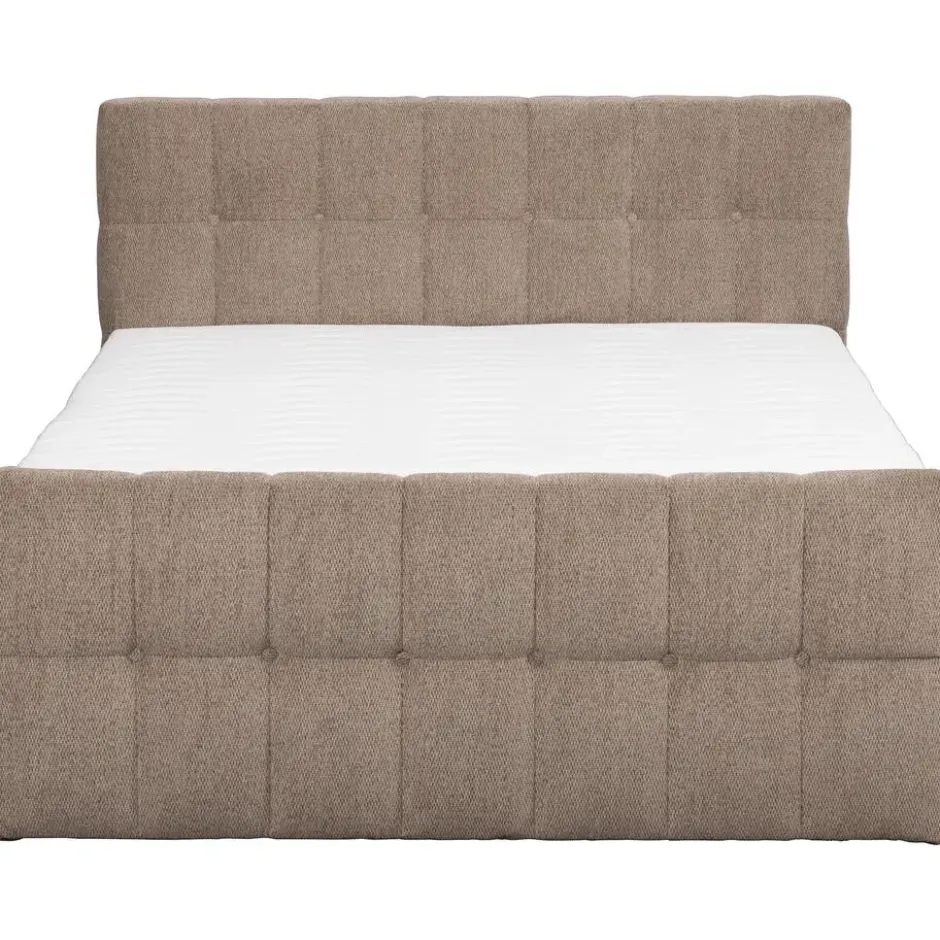 Boxcombinatie met opbergruimte Malmo - taupe - 160x200 cm