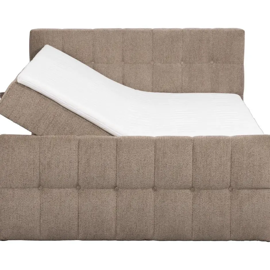 Boxcombinatie met opbergruimte Malmo - taupe - 140x200 cm