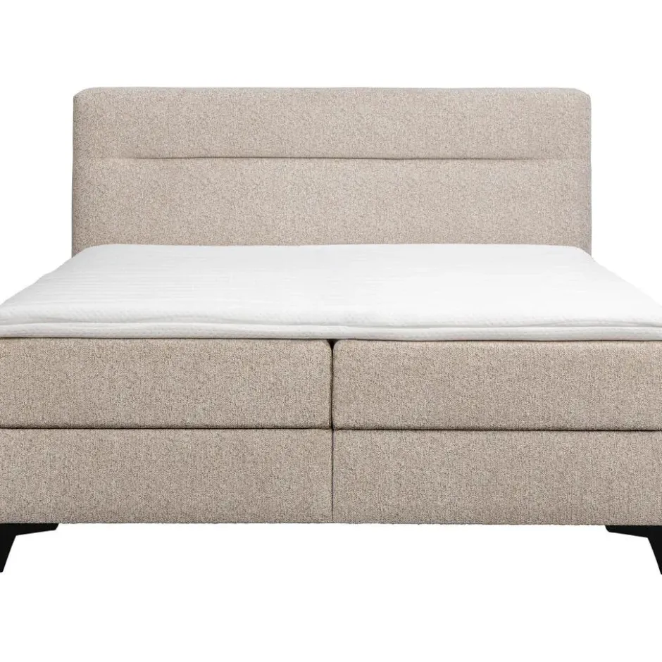 Boxspring Bergen 6-delig - greige - 140x200 cm