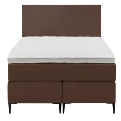 Boxspring Liv egaal - bruin - 120x200 cm - slanke poot