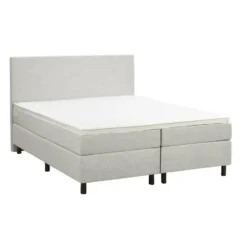 Boxspring Liv egaal - ecru - 160x200 cm - ronde poot