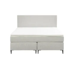 Boxspring Liv egaal - ecru - 140x200 cm - slanke poot