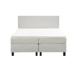 Boxspring Liv egaal - ecru - 160x200 cm - vierkante poot