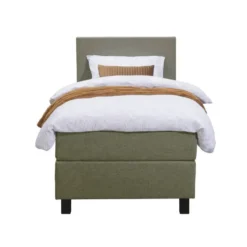 Boxspring Liv egaal - groen - 90x200 cm - vierkante poot