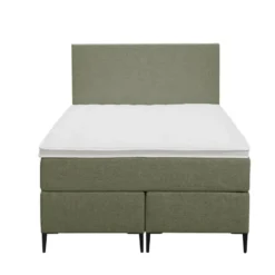 Boxspring Liv egaal - groen - 120x200 cm - slanke poot