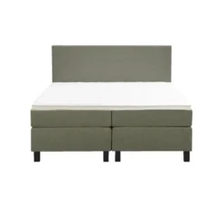 Boxspring Liv egaal - groen - 160x200 cm - vierkante poot
