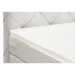 Boxspring Liv geruit - ecru - 140x200 cm - slanke poot