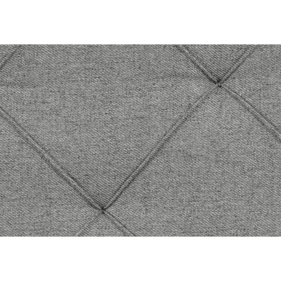 Boxspring Liv geruit - lichtgrijs - 90x200 cm - vierkante poot