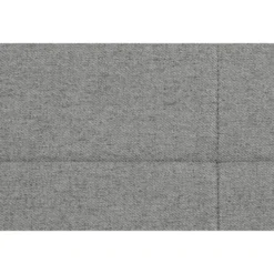 Boxspring met opbergruimte en voetbord Liv geblokt - lichtgrijs - 120x200cm