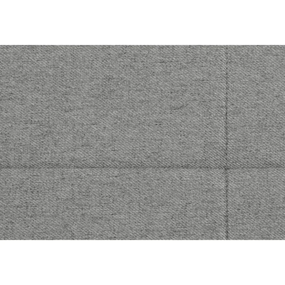 Boxspring met opbergruimte en voetbord Liv geblokt - lichtgrijs - 160x200cm