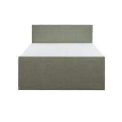Boxspring met opbergruimte en voetbord Liv egaal - groen - 160x200cm