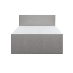 Boxspring met opbergruimte en voetbord Liv egaal - lichtgrijs - 160x200cm