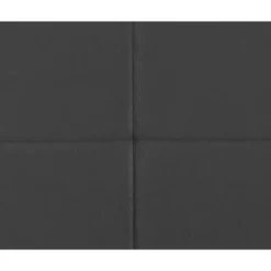 Boxspring met opbergruimte en voetbord Liv geblokt - grijs - 180x200cm