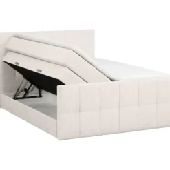 Boxspring met opbergruimte Kanso - ecru - 180x200 cm