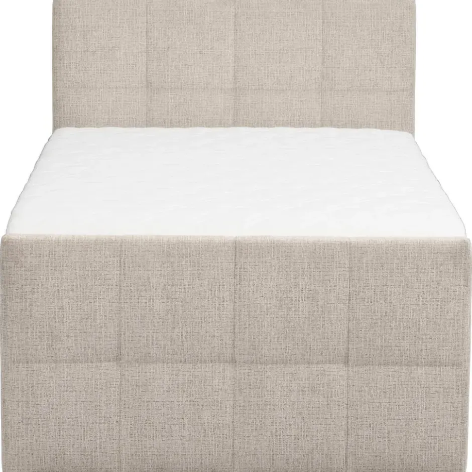 Boxspring met opbergruimte Kanso - taupe - 120x200 cm