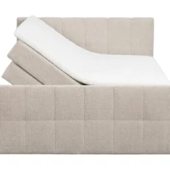 Boxspring met opbergruimte Kanso - taupe - 180x200 cm