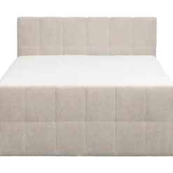 Boxspring met opbergruimte Kanso - taupe - 140x200 cm