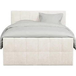 Boxspring met opbergruimte Kanso - ecru - 140x200 cm