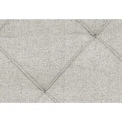 Boxspring met opbergruimte Liv geruit - ecru - 90x200 cm
