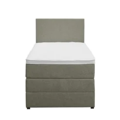 Boxspring met opbergruimte Liv egaal - groen - 90x200 cm