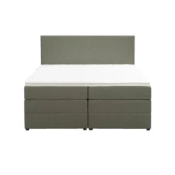 Boxspring met opbergruimte Liv egaal - groen - 160x200 cm