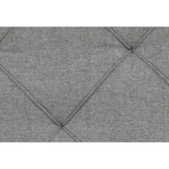 Boxspring met opbergruimte Liv geruit - lichtgrijs - 140x200 cm