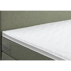 Boxspring met opbergruimte Liv egaal - groen - 180x200 cm