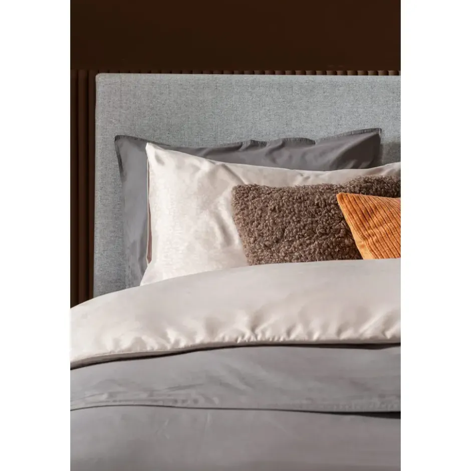 Boxspring met opbergruimte Liv egaal - lichtgrijs - 180x200 cm