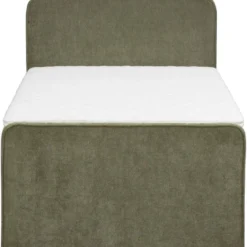 Boxspring met opbergruimte Mori - vergrijsd groen - 120x200 cm