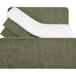 Boxspring met opbergruimte Mori - vergrijsd groen - 160x200 cm
