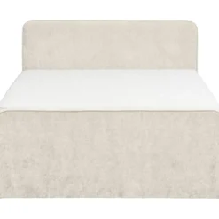 Boxspring met opbergruimte Mori - lichtgrijs - 140x200 cm