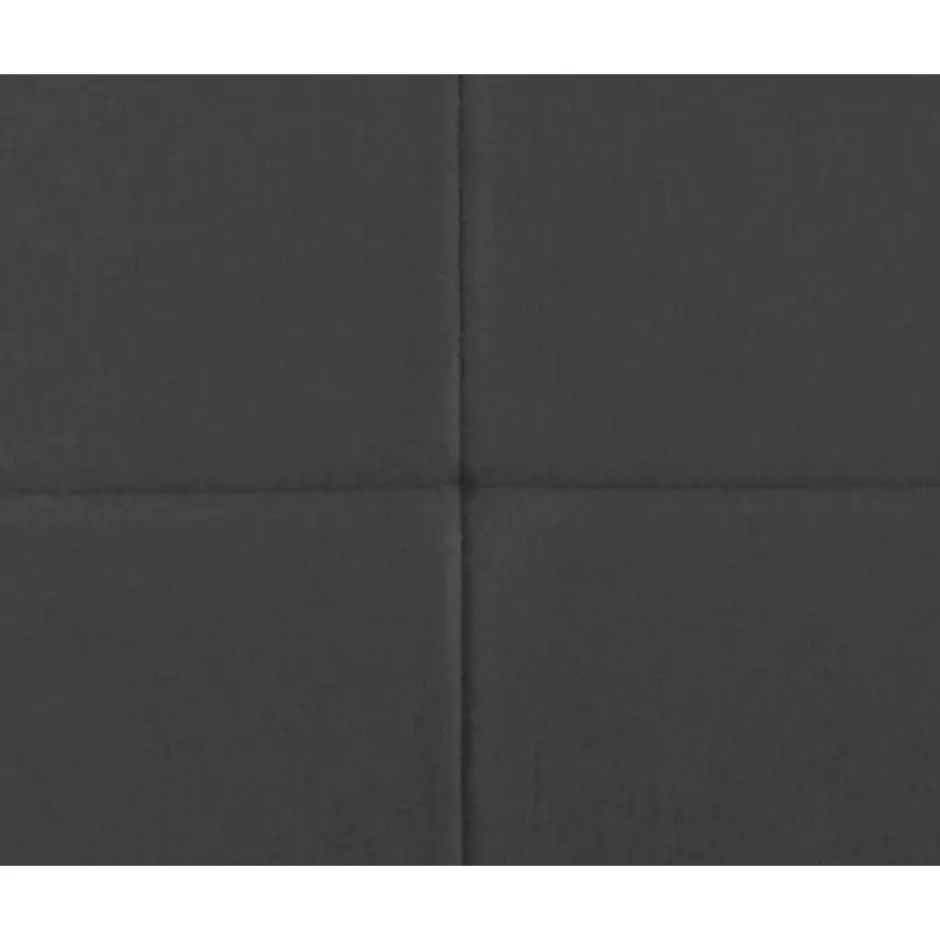 Boxspring met voetbord Liv geblokt - grijs - 180x200 cm - vierkante poot