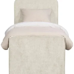 Boxspring Mori - lichtgrijs - 90x200 cm